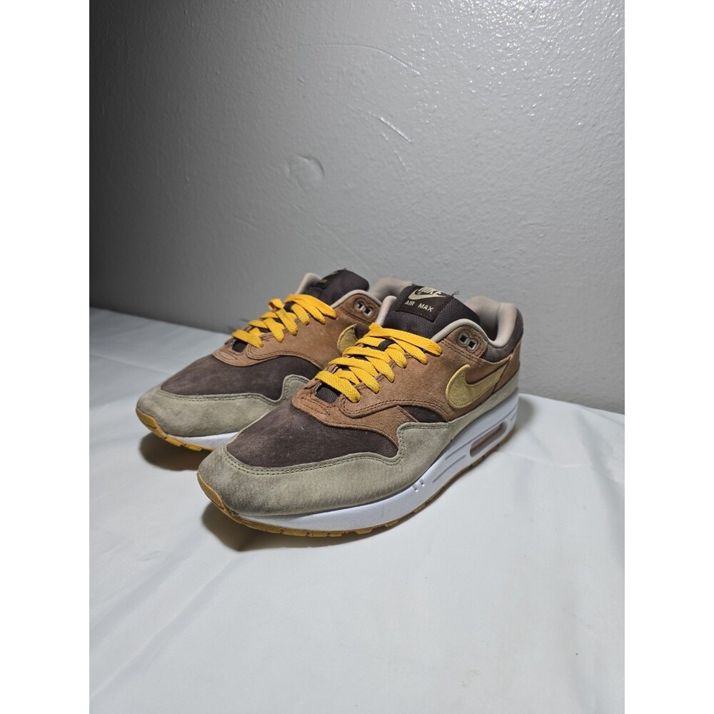 Nike Air Max 1 Premium 'Ugly Duckling - Pecan' Size 10.5 BARELY WORN, USED GREAT
